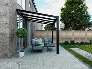 Modernbedacht 4m schwarz seite comp Modernbedacht