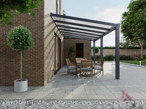 Modernbedacht 6m anthrazit seite 3pfosten comp Modernbedacht