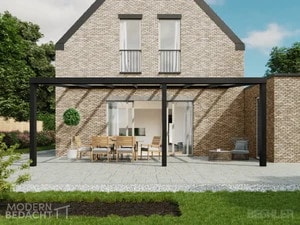 Modernbedacht 7m schwarz vorne comp Modernbedacht